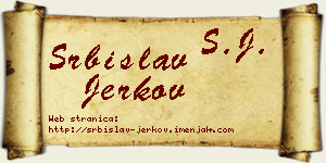 Srbislav Jerkov vizit kartica